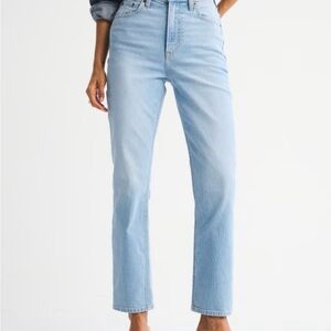 Abercrombie & Fitch Women's Ankle Straight Ultra High Rise Sky Jeans (Gray)